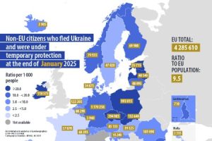 В Европейском Союзе еще на год продлили предоставление статуса временной защиты для граждан Украины.